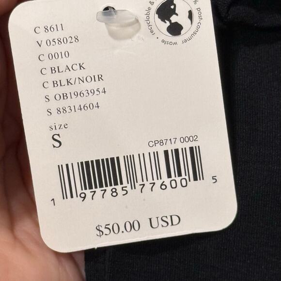 Free People Movement Tempo Oversized Boyfriend Tunic Pocket Tee Black Small - Picture 12 of 16